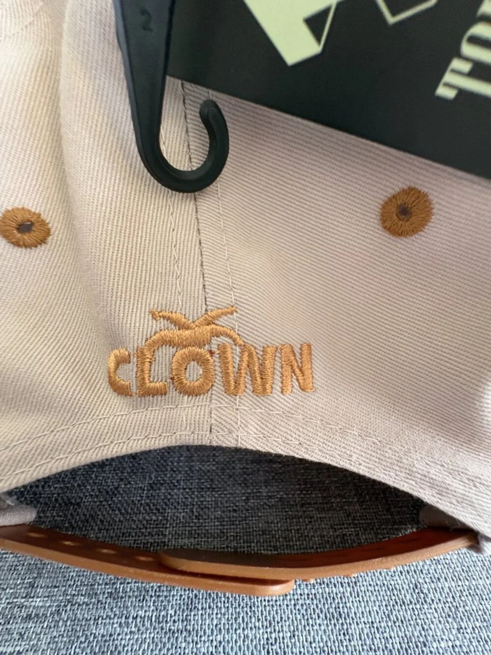 NWT Top Level Beige Brown Skeleton Jester Studded Snapback Hat Streetwear OS